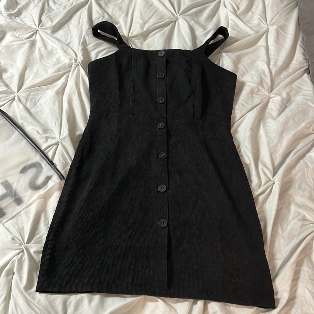 Black corduroy Dress